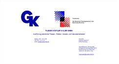 Desktop Screenshot of fliesen-koestler-klier.de